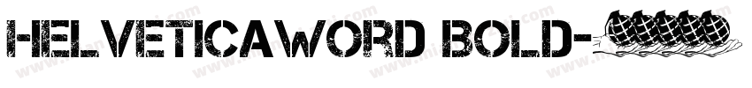 HelveticaWord Bold字体转换